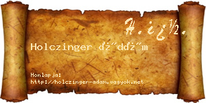 Holczinger Ádám névjegykártya